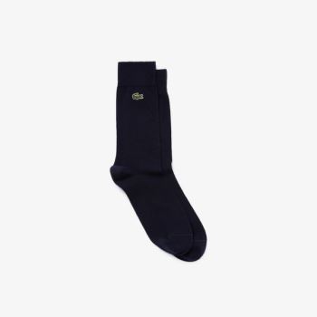 Lacoste Embroidered Crocodile Cotton Blend Socks - Ponožky Pánské Tmavě Blankyt Blankyt | CZ-fpNJSi